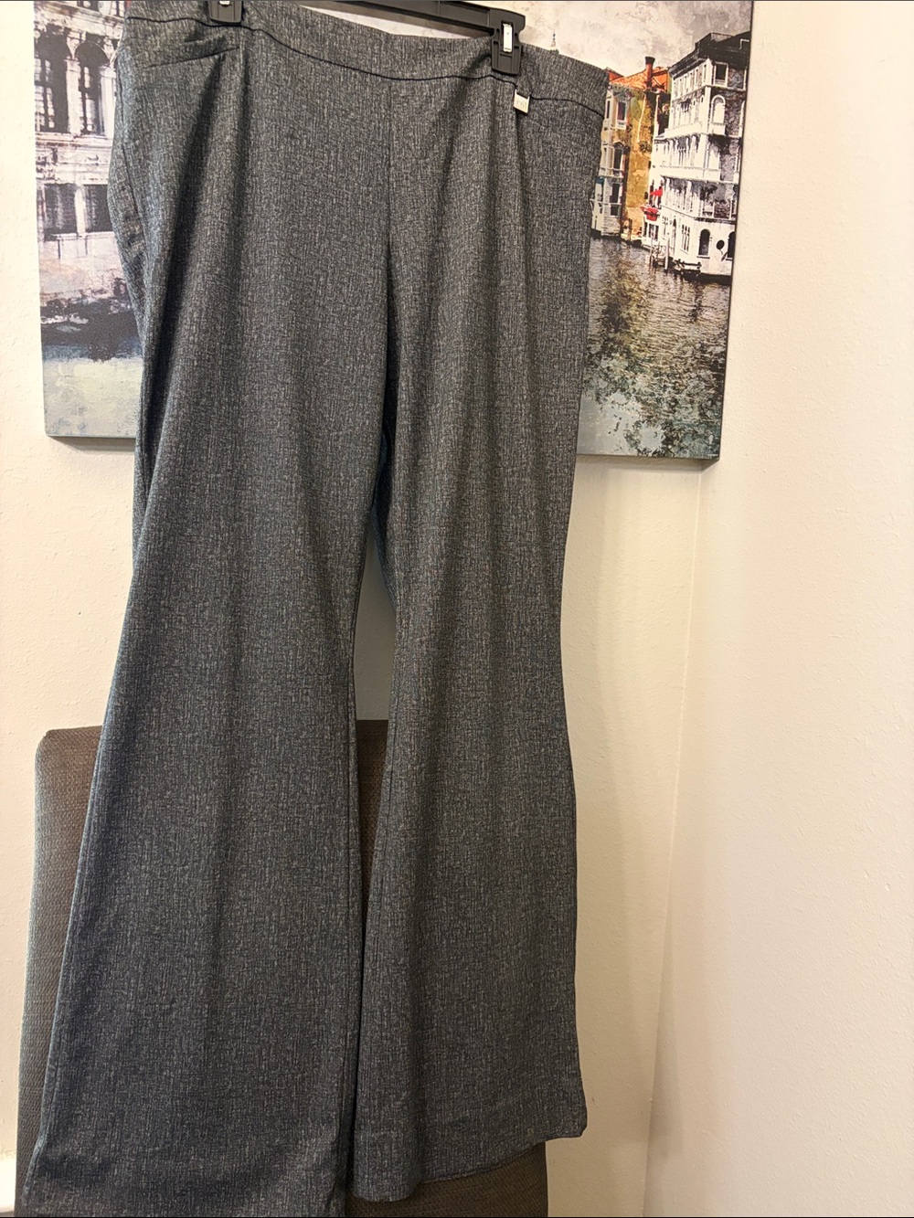 New York & Company Gray Wide-Leg Dress Pants XL